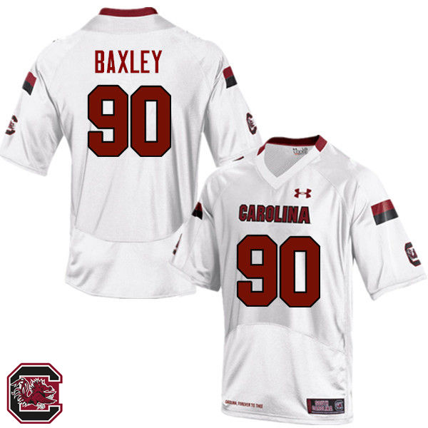 Men South Carolina Gamecocks #90 Wyman Baxley College Football Jerseys Sale-White